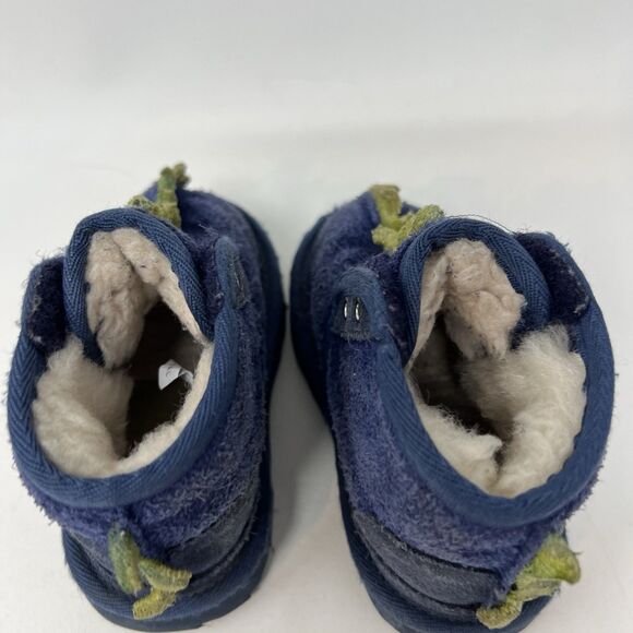 Ugg Australia Kid's sz 6 Dydo Neumel II Dinosaur Navy Blue Boots Toddler Boy - Picture 4 of 10